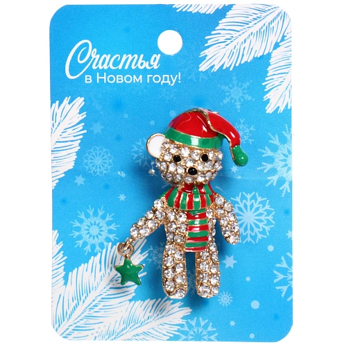 Брошь Новогодняя Коллекция- Очаровательный Мишутка 42,5 см_5