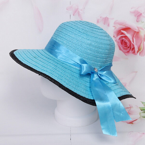 Шляпа женская с широкими полями TiraMiSu- Бэлла, микс 6 цветов, р58, ширина полей 11 см_31