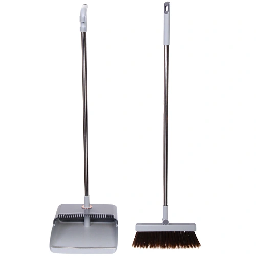 Набор для уборки, щетка для пола с совком Gray 015_18