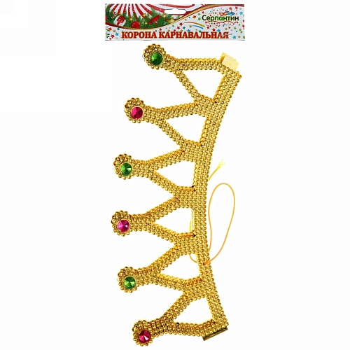Корона пластиковая карнавальная Королева 8,516см 217418_3