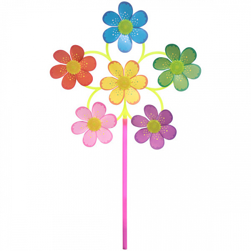 Ветрячок "Луговые цветы" d-30 см, 50 см, в ассортименте