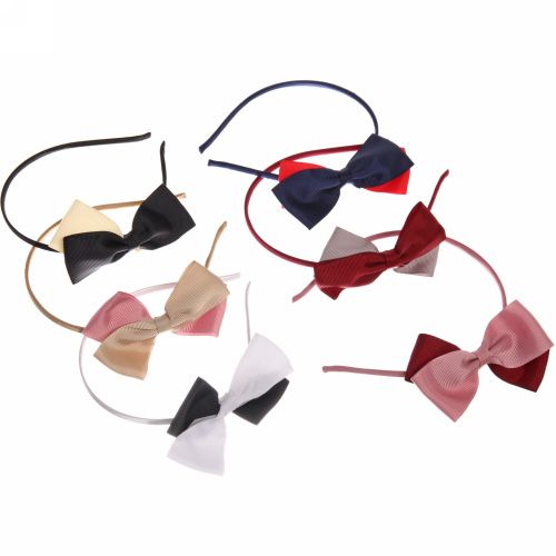 Ободок для волос детский на блистере "Rapunzel", двухцветный, микс 6 цветов, 0,5см минивложение 12 шт 