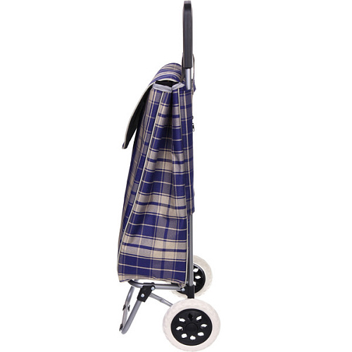 Тележка хозяйственная с сумкой (933326см, колеса 16см,грузоподъемность до 30 кг) синяя SYD-016_4