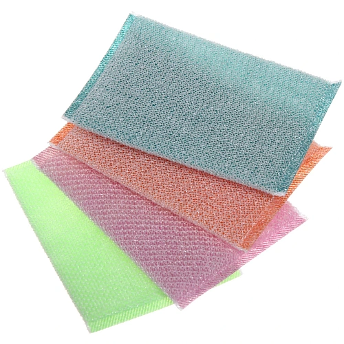 Губка для посуды универсальная 13*9*0.5 см, набор 4 шт