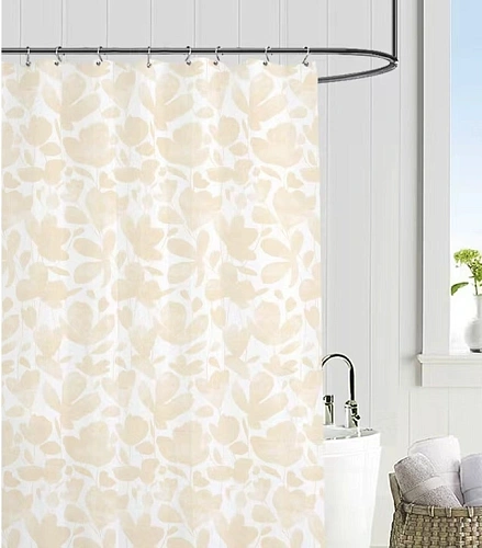 Штора для ванной EVA 180*180 "Селфи" Левада бежевая 1785-2