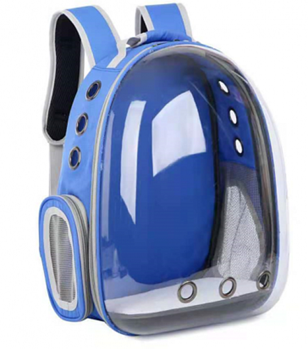 Рюкзак - переноска для животных "ЛЮБИМЫЙ БРО", цвет синий, 27*33*43см/до 7кг (Пакет и Лейбл)