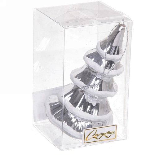 Ёлочная игрушка Сказочная ёлка 7711,5 см, серебро_8