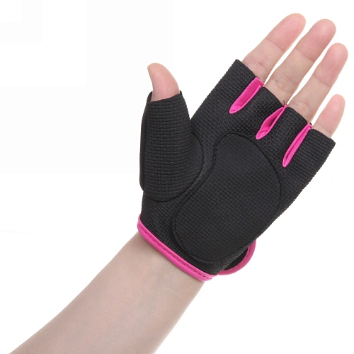 Перчатки для фитнеса, р-р M, фуксия_4