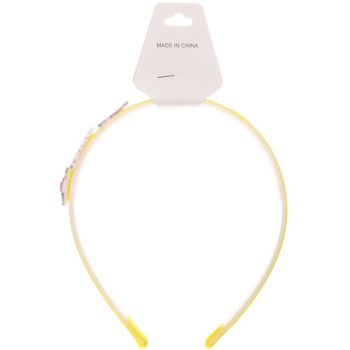 Ободок для волос детский на блистере РОЗОВОЕ ОБЛАКО, единорог, микс 6 цветов, 1см_4