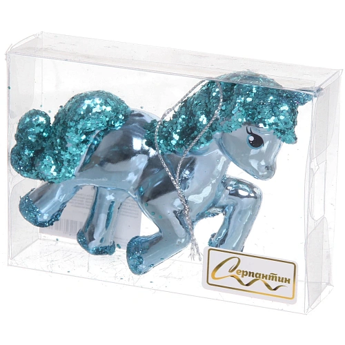 Ёлочная игрушка Сказочный единорог 9310 см, голубой_8