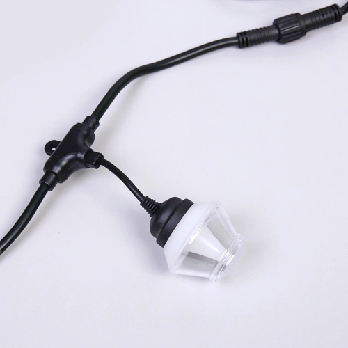 Гирлянда для улицы НИТЬ Spectrum 5 м 10 ламп LED (56 см), черный провод, 72 режима, IP-65, (пульт ду), Мультицвет (возможность соединения)_14