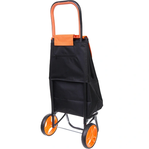Тележка хозяйственная с сумкой (932538см, колеса 16см,грузоподъемность до 30 кг) оранжевая DC307_5