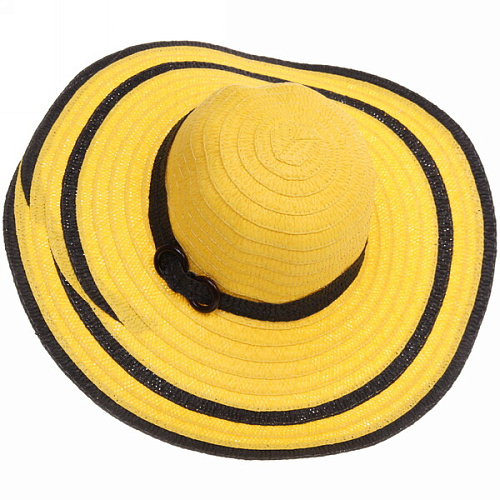 Шляпа женская с широкими полями TiraMiSu- Мирель, микс 6 цветов, р58, ширина полей 15 см_12