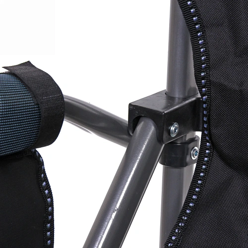 Кресло складное с подлокотниками до 120кг 645390 см синее_9