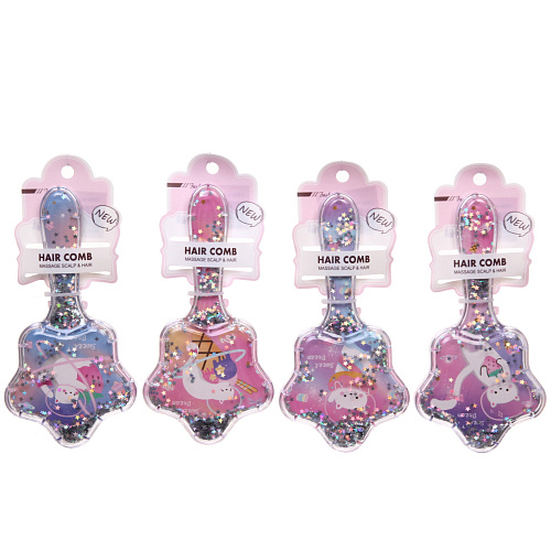 Расческа массажная Beautiful Shine, микс 4 вида Котята, 17см_10