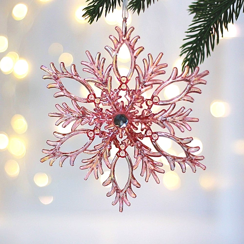 Подвеска "Волшебные переливы" 13,5*13,5 см, Розовый