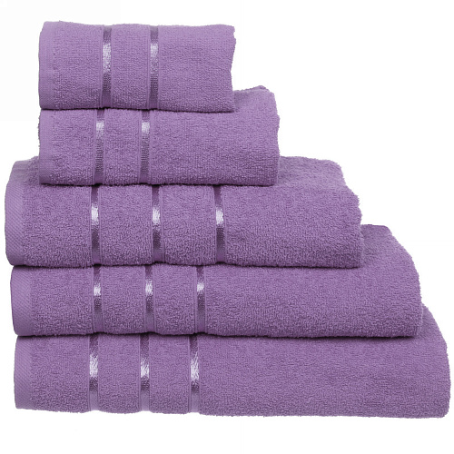 Полотенце махровое 30*60см "LUNA" цвет сиреневый 10250 плотность 360гр/м2