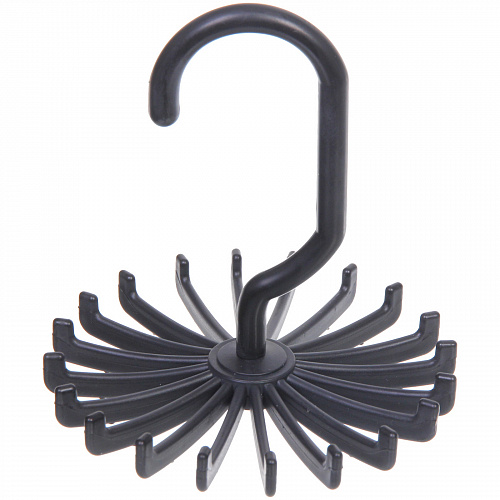 Крючок - вешалка многофункциональный с поворотом на 360 градусов "ИДЕЯДОМА", цвет черный, размер 12*11см (пакет)