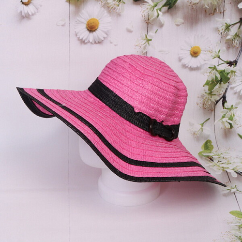 Шляпа женская с широкими полями TiraMiSu- Мирель, микс 6 цветов, р58, ширина полей 15 см_5