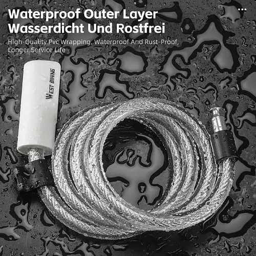 Замок велосипедный тросовый West biking, YP0705102_17