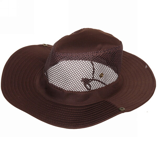 Шляпа мужская с клепками и сеткой Cowboy, микс 6 цветов, 58р, ширина полей 7,5см_33