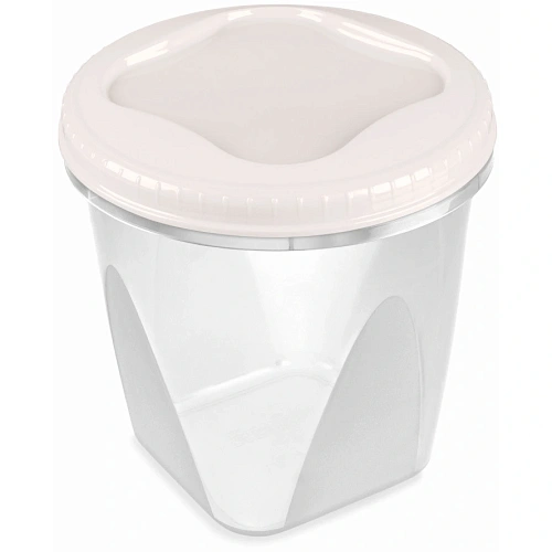 Банка с завинчивающейся крышкой "Тондо" 0,65л кремовая С285КРЕМ