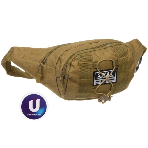 Сумка на пояс "Sport leader - Viking",три кармана, цвет песочный, 32*16*6см
