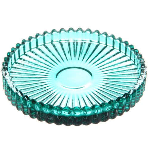 Подсвечник "Романтика" 10*1,5 см, Изумруд