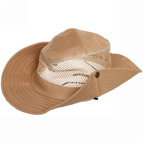 Шляпа мужская с клепками и сеткой Cowboy, микс 6 цветов, 58р, ширина полей 7,5см_24