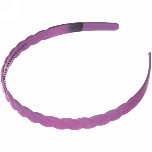 Ободок для волос пластиковый Province - Amelia, косичка, микс 6 цветов, 1,2 см_3