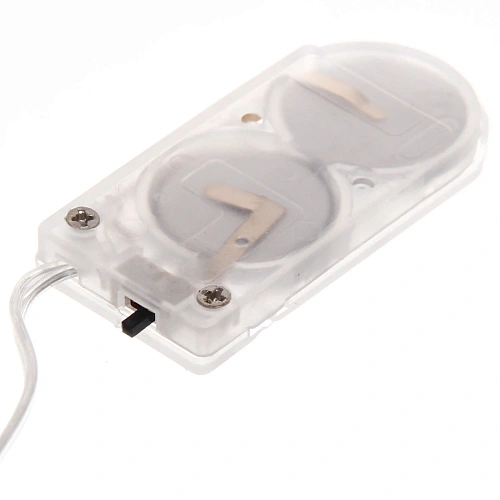 Гирлянда для дома ЛЕНТА ДЕКОРАТИВНАЯ  Морозные снежинки 2,0 м, 6 см, 20 ламп LED (на батарейках), Синий (подсветка синий)_6