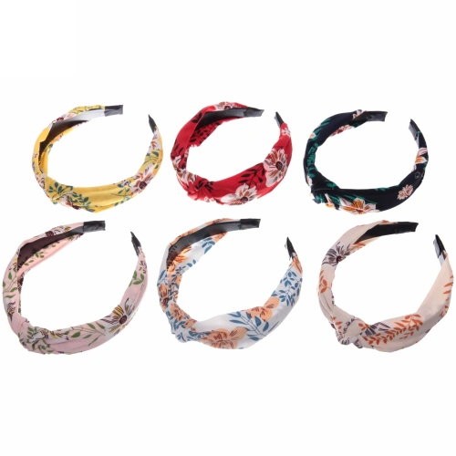 Ободок для волос "Calista - Taluna", ширина 2,8см, микс 6 цветов