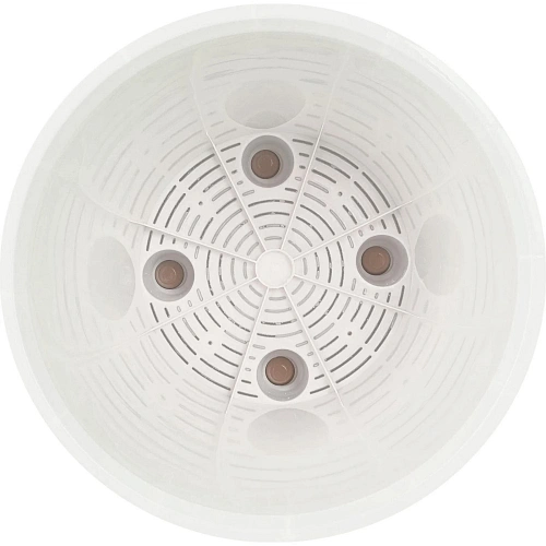 Горшок для цветов пластиковый 10,5л d-28см Sand c дренажной вставкой, французский платан_6