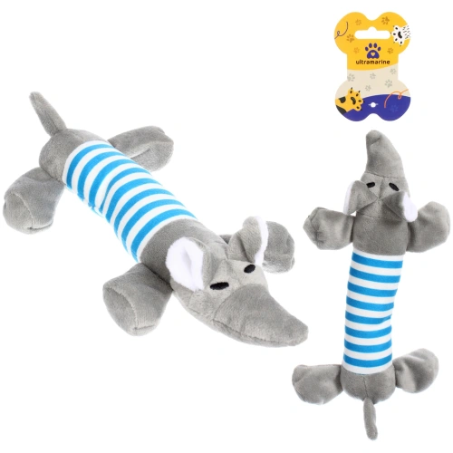 Игрушка для собак малых и средних пород "ЗООГРАД", с пищалкой, 23см (лейбл)