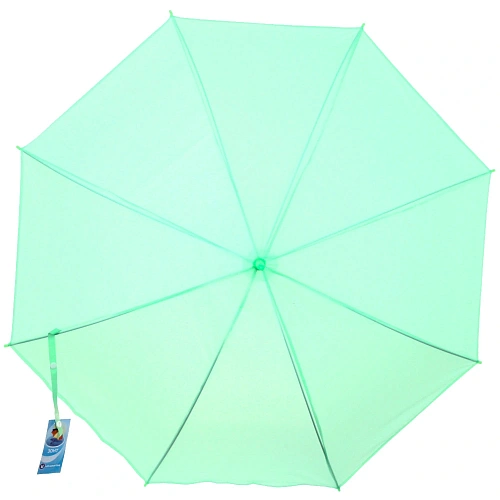 Зонт-трость женский "Классический" цвет мятный, 8 спиц, d-92см, длина в слож. виде 71см