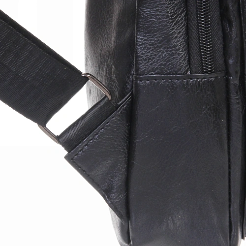 Сумка мужская Major-crocodile, цвет черный, два отделения, 29175,5см_8