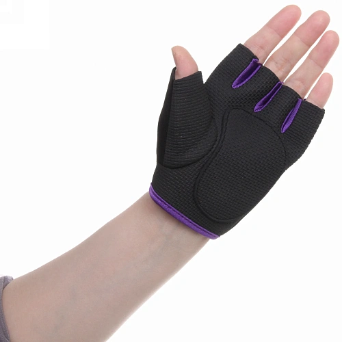 Перчатки для фитнеса, р-р M, фиолетовый_4