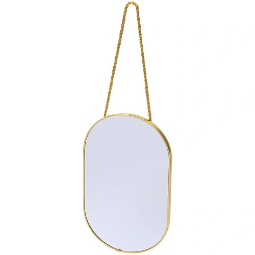 Зеркало подвесное "ЭЛАНТРА", овал, цвет золото, 16,5*26см