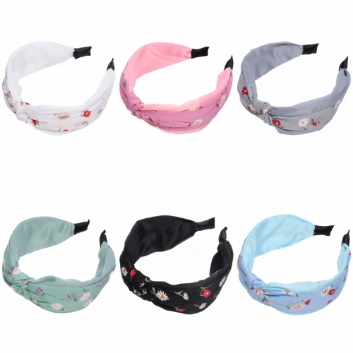 Ободок для волос "Beauty Gallery - Sherry", ширина 5см, микс 6 цветов 