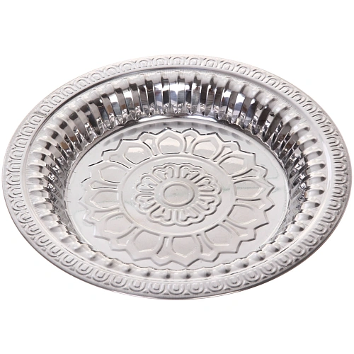 Поднос металлический "Цветок" 24см