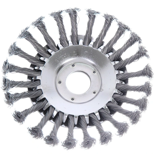 Щетка круглая для триммера из стальной проволоки диаметр 150мм, посадочное 25.4мм