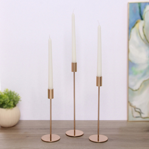 Подсвечники "IDEAL" 22 /27/32 см (набор 3 шт), Золото