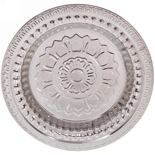 Поднос металлический Цветок 24см_5