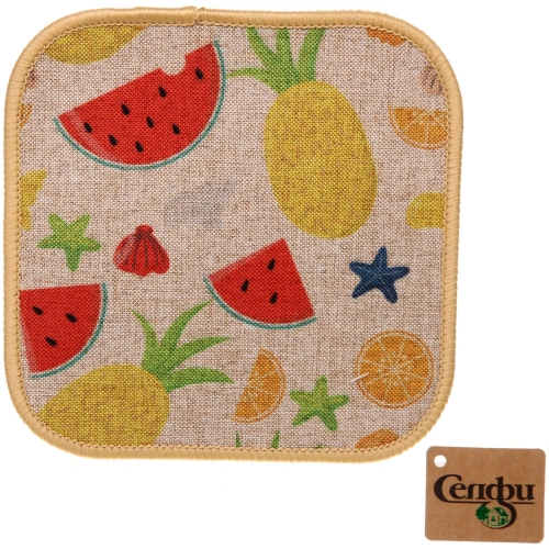 Подставка под горячее 18*18см "Фрукты"
