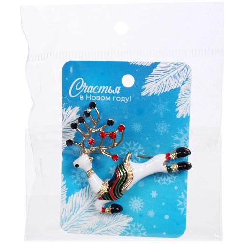 Брошь Зимняя сказка - Олень 56,8см_4