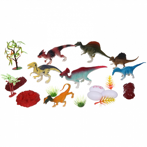Набор динозавров "Юрский Мир", 19 предметов, 29*19.2 см