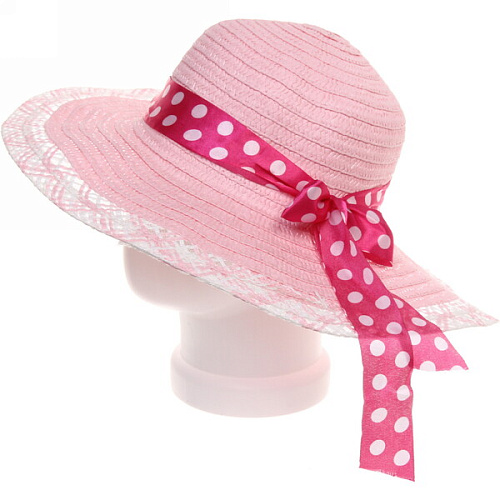 Шляпа женская с широкими полями TiraMiSu- Афина, микс  цветов, р58, ширина полей 10 см_10