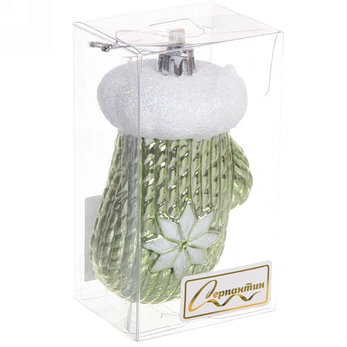 Ёлочная игрушка Новогодняя варежка 5410 см, зелёный_8