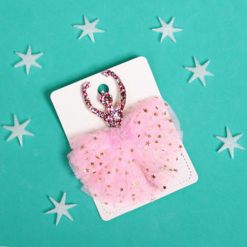 Зажим для волос Балерина”, микс 6 цветов, 8,510см_8