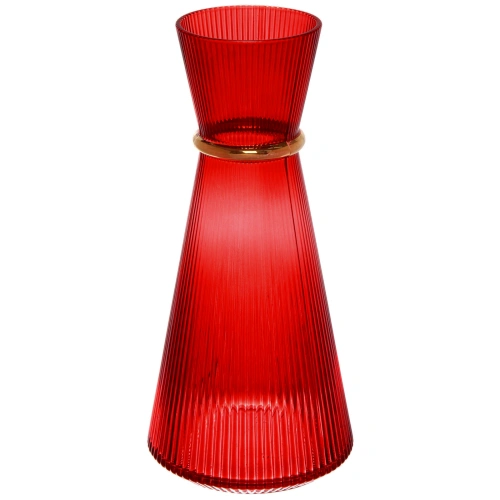 Ваза стеклянная "VIVALDI" 1350мл, красная